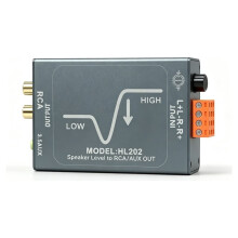 Speaker Level to RCA 3.5mm AUX Converter Isolation Passive Attenuator 20Hz-20KHz Power Amplifier Level to RCA AUX Output