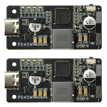 Módulo de Cargador y Descargador de Batería de Litio de 2 Piezas 2-6S PD 45W 2S 3S 4S 5S 6S Li-Ion/LiFePO4 Cargador TIPO-C USB