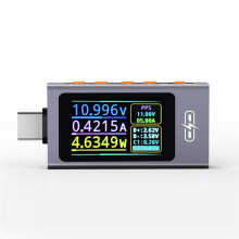 UT01C Type-C Tester 4V-30V 12A Digital Voltage Current Detection Meter IPS Display Fast Charging Trigger Meter B