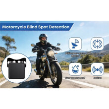 Detecção de Ponto Cego de Motocicleta BSD 60Ghz Aviso de Mudança de Faixa Distância Máxima de Detecção 50m Aviso Máximo 30m