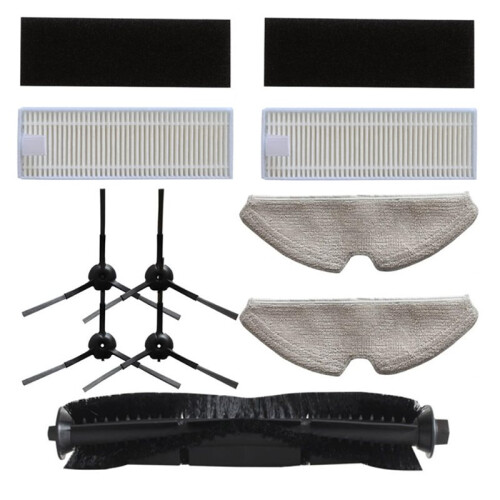 Complete Accessory Set for Neabot N1 N1  Robot Vacuums Main Brush Side Brush Filter Mop Replacement 9pcs
