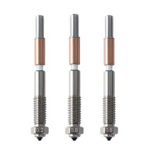Bimetal Nozzle,Nozzle Replacement for QIDI Q2 Q2c 3D Printer, for PLA, PETG, ABS, ASA, PC, PA-CF Filaments 0.2/0.6/0.8mm
