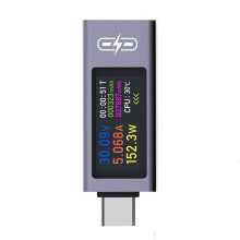 UT02C Tester Type-C 4V-30V 12A Cyfrowy Miernik Napięcia i Prądu Tester Pojemności Ładowarki Miernik Szybkiego Ładowania