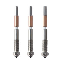 Bimetal Nozzle,Nozzle Replacement for QIDI Q2 Q2c 3D Printer, for PLA, PETG, ABS, ASA, PC, PA-CF Filaments 0.2/0.4/0.8mm