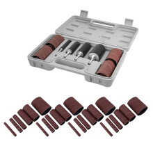 Schleifhülsen-Set für Bohrmaschine mit 1/4" & 1/8" Schäften, Verschiedene Spindelschleifhülsen 2-1/2" Länge, Tragekoffer