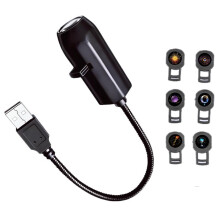 6 w 1 Mistyczna Lampa Tarot USB z Projektorem Światła Elastyczna LED Lampa Nastrojowa do Sypialni Pokoju Imprezy Dekoracji Ściany