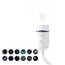 Projektor Galaktyki 2 w 1, Lampka Nocna HD, Romantyczna Atmosfera Gwiaździstego Nieba, Lampa Nastrojowa 360 Elastyczna, Romantyczna, Idealna na