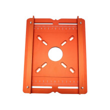 Cutting Machine Base Plate with Dual Scale Aluminum Alloy Woodworking Bench Grooving Trimming Router Bases Plates