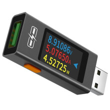 UT01U USB Tester 4-30V 0-6.5A Voltage Ammeter Power Meter Charger Capacity Tester CPU Temperature Monitor