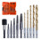 11Pcs Easy Out Screw Extractor Set, Titanium Left Hand Drill Bit & Bolt Extractor Kit with 1/4" Adaptor 1