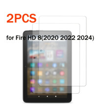 Protector de pantalla de vidrio para tableta Kindle Fire HD 8/8 Plus/Kids/Kids Pro (2024/2022/2020, 12/10), 2 uds.