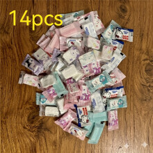 (14pcs) Pañuelos desechables comprimidos portátiles |Tamaño extragrueso y grande, uso en seco y húmedo, ideal para viajes,