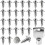 30PCS Wading Boot Studs with Carbide Cleats, Screw-in Traction Kit & Tool for Rubber or  Soles 1