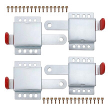 4er-Pack Garagentor-Schloss Schwerlast-Schieberiegel-Set, Innentürschloss-Beschlag mit Schrauben, Montage oder Rechts