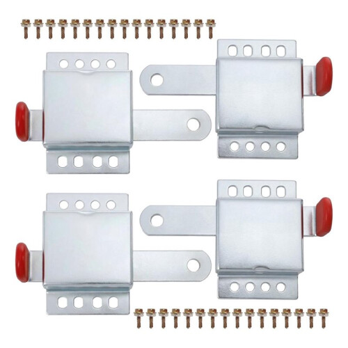 4er-Pack Garagentor-Schloss Schwerlast-Schieberiegel-Set, Innentürschloss-Beschlag mit Schrauben, Montage  oder Rechts 1