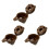 3PCS Brown Single Serve Ground Coffee Brew Basket Filter Compatible for  FlexBrew Coffee Maker 1