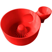 Portable Fruit Wash Bowl Vegetable Washer Fruit and Vegetable Washing Basket for Home Kitchen Outdoor Picnics Red
