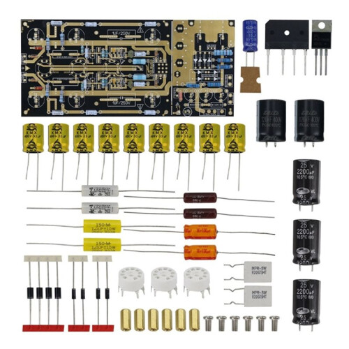 Ear834 Phono Amplifier Board Electronic Turntable Stereo Amplifier mm Vinyl DIY PCB Kit with Capacitor