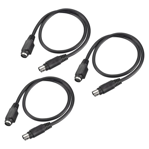 3 Pièces Câble D'Extension PS/2 pour Souris et Clavier, 0,5 M Câble  Din 6 Broches 1
