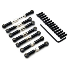 Rc Connecting Rod Tie Rod for 104072 1/10 Metal Upgrade Adjustable Pull Steering Remote Control Car Parts Accessories A