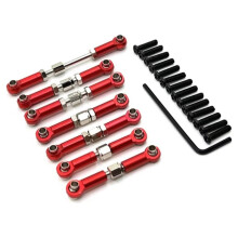 Rc Connecting Rod Tie Rod for 104072 1/10 Metal Upgrade Adjustable Pull Rod Steering Remote Car Parts Accessories A
