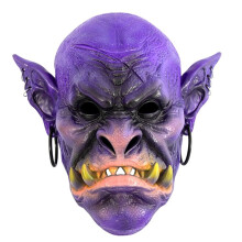 Enge Vampierwezenmasker - Realistisch Spookhoofddeksel voor Halloween-Kostuumrekwisiet B