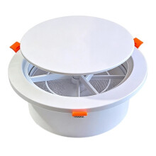 Ceiling Vent Cover - for Fresh-Air Systems and Central AC Ventilation Ducts, Equipped with A Dust-Proof Grille (100mm)