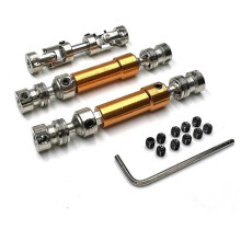 Full Metal Drive Shafts Upgrade Parts for MN86 128 G500 G Remote Control Crawler Car Modification Accessories
