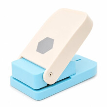 1.5 Inch Hexagon Punch for Scrapbooking and Card Making,Zinc-Alloy Mechanism and ABS Housing for 100 to 200 Gsm Paper