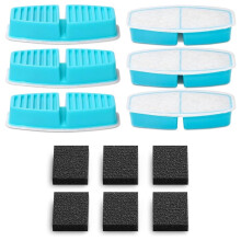 Filtros de Repuesto para Fuente Agua para Gatos, Compatibles con Fuentes de Agua para Mascotas de Acero Inoxidable 3,2 L, 6 Filtros para Fuentes para