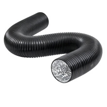 Mangueira de Ventilação Telescópica de Alumínio de Dupla Camada de 4 Polegadas X 6 M para Coifas de Fogão e Exaustores de Banheiro