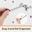 30Pcs Pegboard Hooks 4 Inch, Pegboard Organizer Hooks for Garage Workshop Tool Storage, Fit 1/8" Board 4