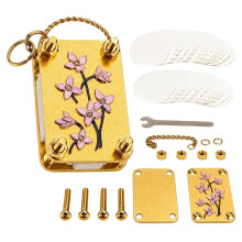 Flower Press Keychain, Portable Micro Flower Press Kit with 20 Reusable Specimen Papers, Flower Preserving Tool