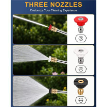 Buse de Lavage à Jet Améliorée pour Nettoyeur Haute Pression, pour Tuyau de Jardin, Outils de Nettoyeur Haute Pression, Accessoire de pour Tuyau