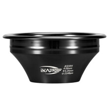 IKAPE Variable Diameter Espresso Portafilter Convex Basket 58mm Black,Precision High Extraction for Bottomless Portafilter A