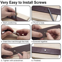 110pcs Chicago Screws Leather Rivets Assorted Screw Rivet Chicago Binding Screws for Decorate and Repair Leather A