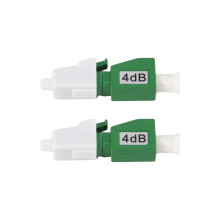2Pcs LC/APC Fiber Attenuator LC/APC Optical Attenuator Flange Adapter Female to Male FTTH Fiber Optic Attenuator 4dB