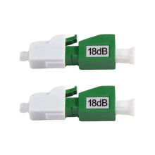 2Pcs LC/APC Fiber Attenuator LC/APC Optical Attenuator Flange Adapter FTTH Fiber Optic Attenuator Female to Male 18dB