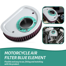 Motorcycle Air Filter Element for Dyna/FXR 2000-2017 Softail 2000-2015 Touring 2000-2007 Air Filter Cleaner Red