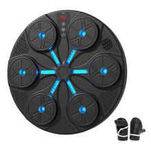 Macchina da Boxe Musicale con Ricarica USB, Macchina da Boxe da Parete Regolabile con Guanti per Bambini e Adulti, Regalo per Macchina da Boxe