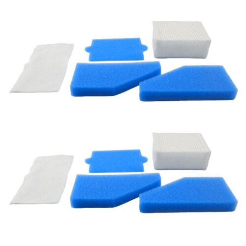 2 Piece Filter Set Complete 5-Piece Suitable for Thomas Aqua+ Series Vacuum Cleaners, Alternative for Thomas Filter Set
