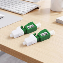 2Pezzi Attenuatore Fibra LC/APC Attenuatore Ottico LC/APC Adattatore Flangia Attenuatore Fibra Ottica FTTH Femmina A Maschio 17dB