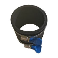 2pcs 70369 4" Dust Control Flex Cuff and Adjustable Key Hose Clamps for Dust Collection Hose Rubber Cuff Coupler Fitting