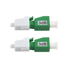 2 St. LC/APC Fiber Attenuator LC/APC Optisk Attenuator Flänsad Adapter Hona Till Hane FTTH Fiberoptisk Attenuator 3dB