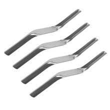 4 Pack Brick Jointer Tool, 1/2" X 5/8" Steel Brick Jointer for Masonry, Dual End Mortar Tool for Repointing