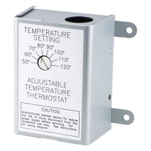 Single Speed Adjustable Thermostat for Lomanco F0510B2944,F0510B2497,35407,for Broan 97009317 Power Vent Attic Fan Motor
