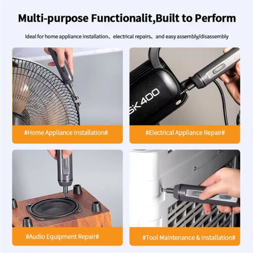 8pcs Multi-Functional Hand-Held Automatic Charging  Screwdriver Compact and Effort-Saving Electric Screwdriver Set 2