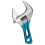 8 Inch Short Handle Adjustable Wrench Portable  Large Opening Monkey Spanner Household Wrench Tools 1