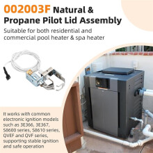 002003F Natural & Propane Lid Assembly for Raypak Pool & Spa Heater,Replacement for 106A 206A 266A 336A 406A 405B