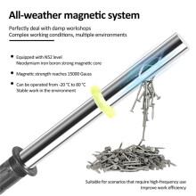 Eisenentferner-Magnete mit Griff, Absorber, Aufnahmestab für Nägel, Schrauben und Metallreste 580x180mm